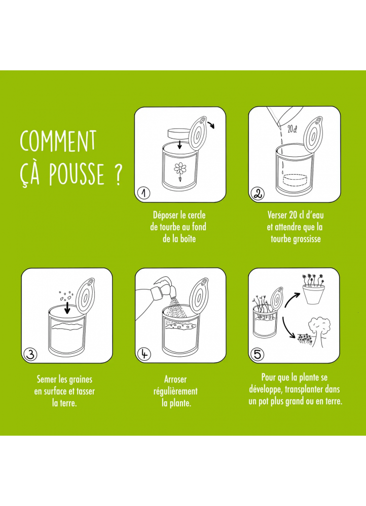 Kit à semer "Vélo" fabriqué en France