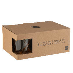 Mix de 6 verres Lignes Plastique