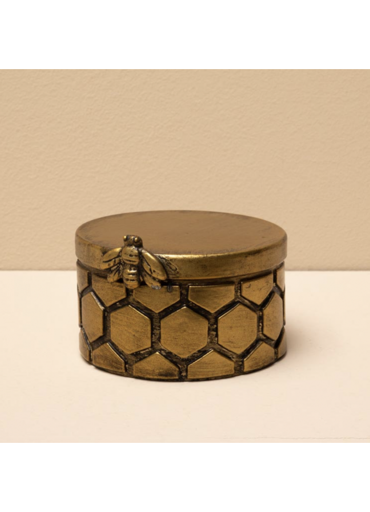 Boîte abeille en étain