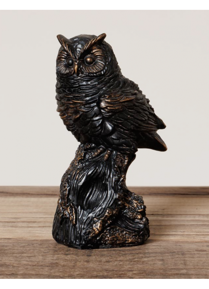 Statue Hibou sur une Branche – Élégance et symbolisme